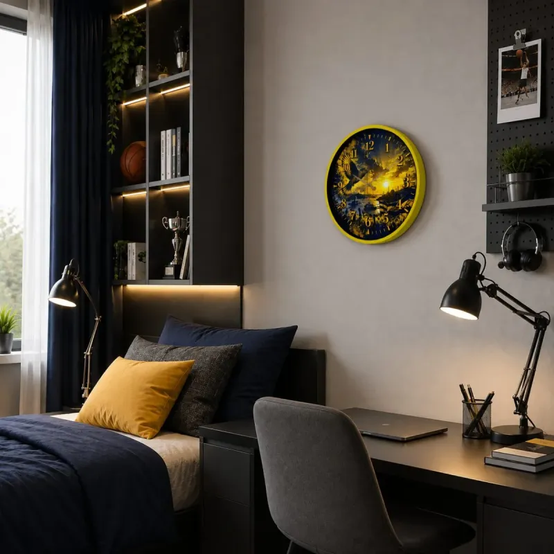 Sarı Plastik Duvar Saati 36 cm · Model PP-36129Y