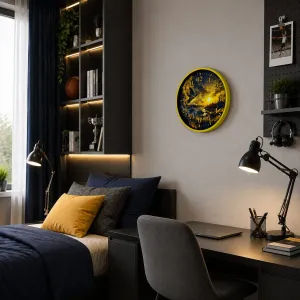 Sarı Plastik Duvar Saati 36 cm · Model PP-36129Y