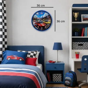 Çocuk Odası Mavi Plastik Duvar Saati 36 cm · Model PP-36131M