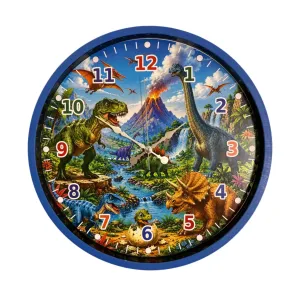Çocuk Odası Mavi Plastik Duvar Saati 36 cm · Model PP-36136M