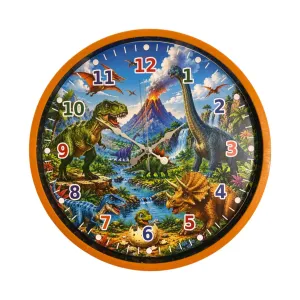 Çocuk Odası Turuncu Plastik Duvar Saati 36 cm · Model PP-36136O