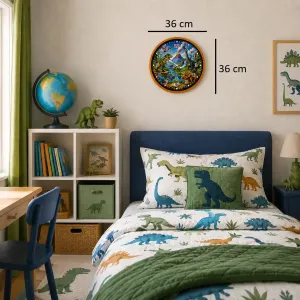 Çocuk Odası Turuncu Plastik Duvar Saati 36 cm · Model PP-36136O