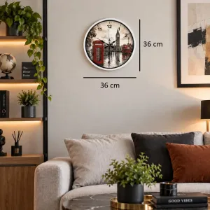 Beyaz Plastik Duvar Saati 36 cm · Model PP-36103W