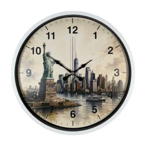 Beyaz Plastik Duvar Saati 36 cm · Model PP-36105W