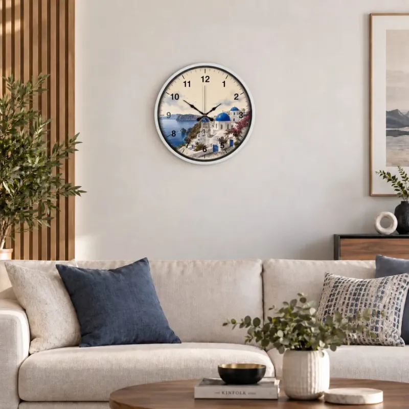 Beyaz Plastik Duvar Saati 36 cm · Model PP-36108W