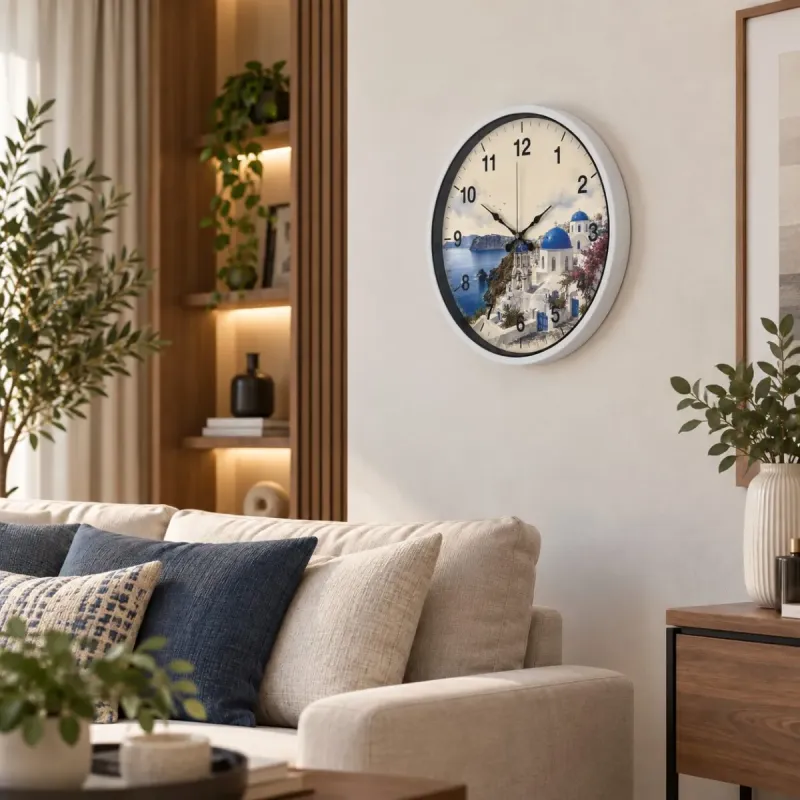 Beyaz Plastik Duvar Saati 36 cm · Model PP-36108W