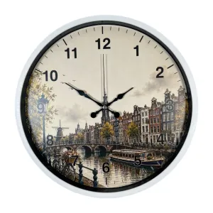 Beyaz Plastik Duvar Saati 36 cm · Model PP-36109W