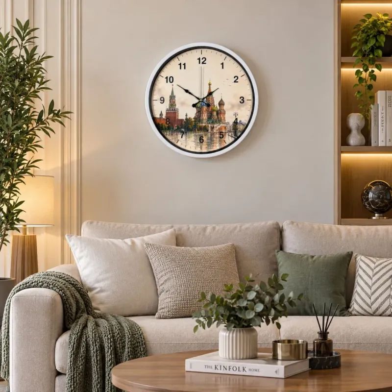 Beyaz Plastik Duvar Saati 36 cm · Model PP-36110W