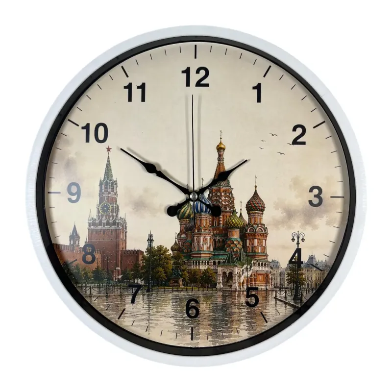 Beyaz Plastik Duvar Saati 36 cm · Model PP-36110W