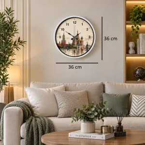 Beyaz Plastik Duvar Saati 36 cm · Model PP-36110W