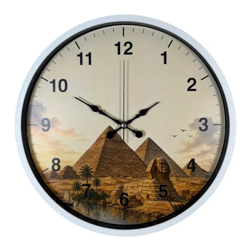 Beyaz Plastik Duvar Saati 36 cm · Model PP-36111W
