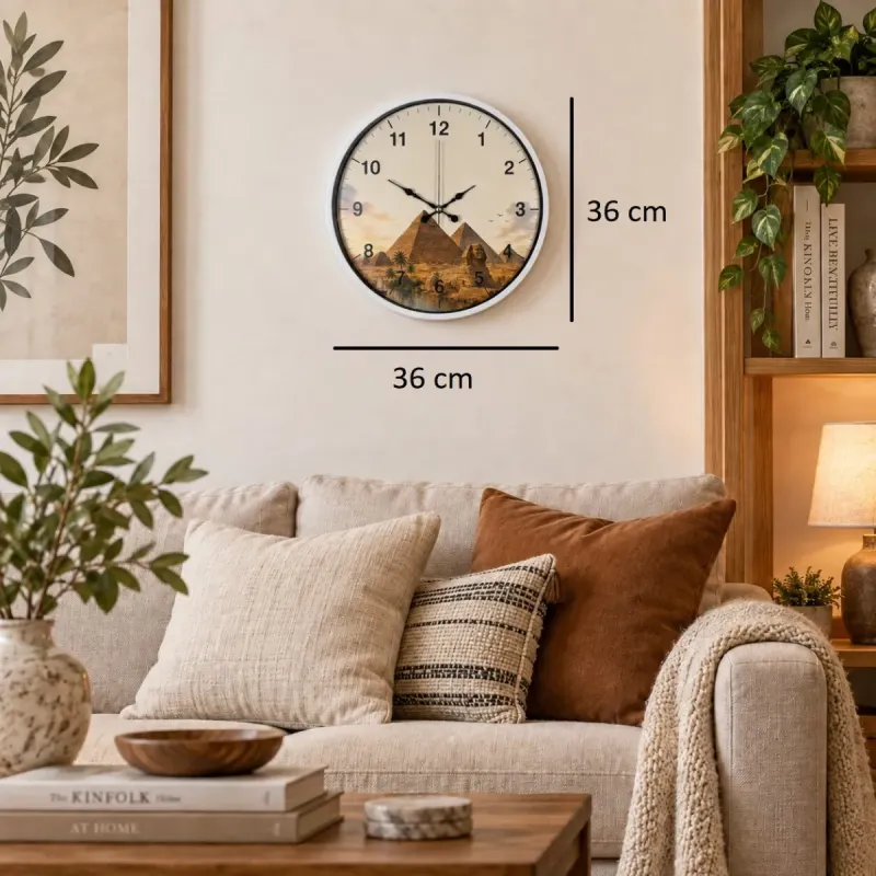 Beyaz Plastik Duvar Saati 36 cm · Model PP-36111W