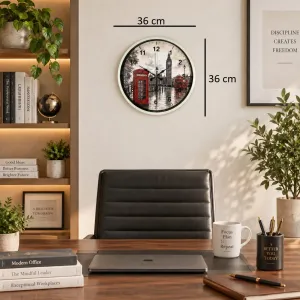 Krem Plastik Duvar Saati 36 cm · Model PP-36103X