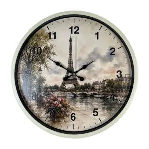 Krem Plastik Duvar Saati 36 cm · Model PP-36104X