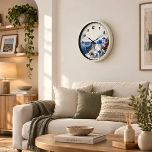Krem Plastik Duvar Saati 36 cm · Model PP-36108X