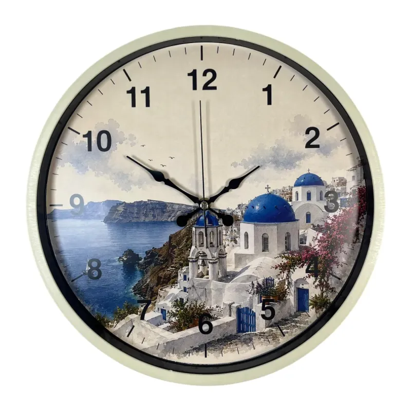 Krem Plastik Duvar Saati 36 cm · Model PP-36108X