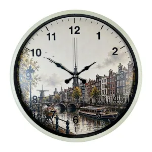 Krem Plastik Duvar Saati 36 cm · Model PP-36109X