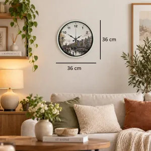 Krem Plastik Duvar Saati 36 cm · Model PP-36109X