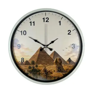 Krem Plastik Duvar Saati 36 cm · Model PP-36111X