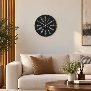 Roma Rakamlı Bombeli Camlı Beyaz Plastik Duvar Saati 35 cm · Model BM-3559