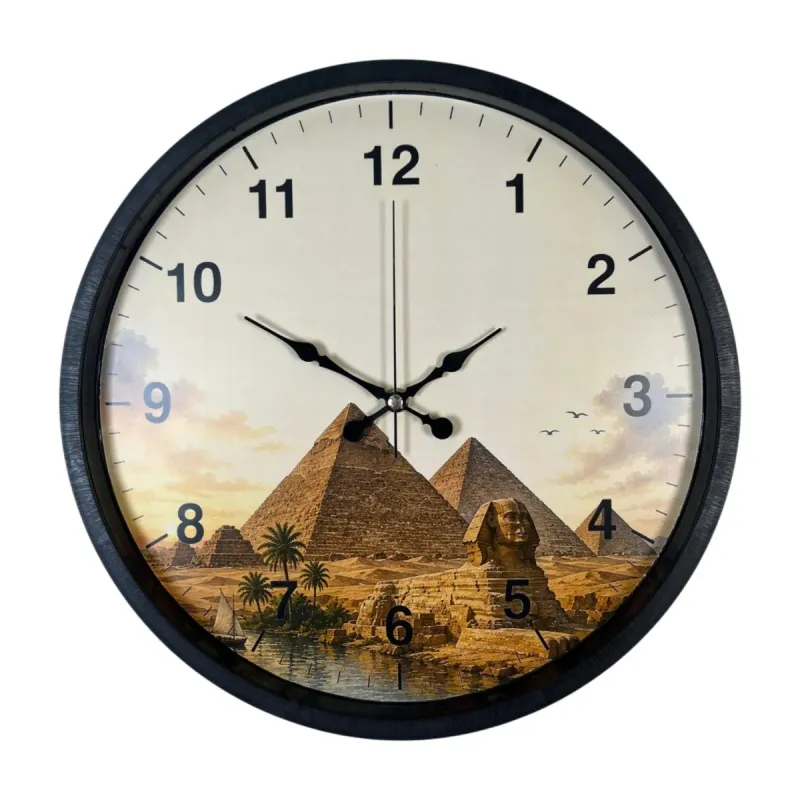 Siyah Plastik Duvar Saati 36 cm · Model PP-36111B