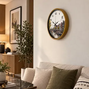 Kahverengi Plastik Duvar Saati 36 cm · Model PP-36109I