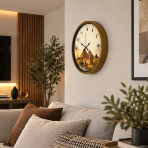 Kahverengi Plastik Duvar Saati 36 cm · Model PP-36111I