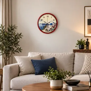Kırmızı Plastik Duvar Saati 36 cm · Model PP-36108R