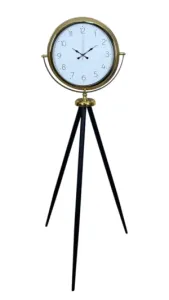 Gold Metal Ayaklı Tripod Saat 150 x 45 cm · Model AS-4004G