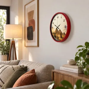 Kırmızı Plastik Duvar Saati 36 cm · Model PP-36111R