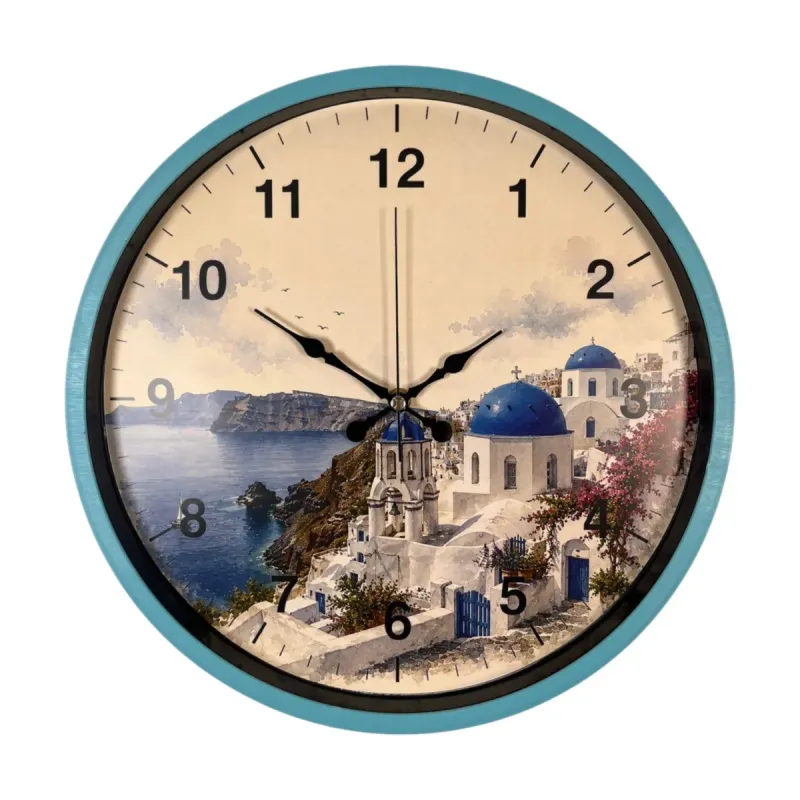 Turkuaz Plastik Duvar Saati 36 cm · Model PP-36108T