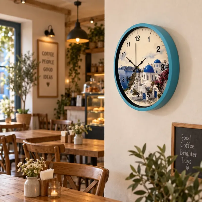 Turkuaz Plastik Duvar Saati 36 cm · Model PP-36108T