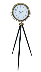 Gold Metal Ayaklı Tripod Saat 150 x 45 cm · Model AS-4005G