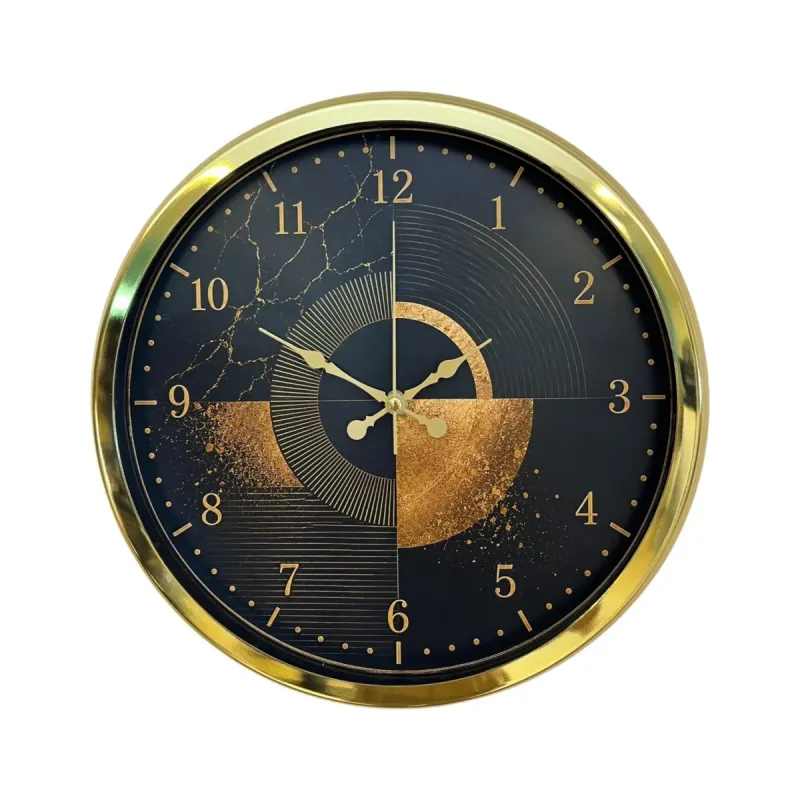 Gold Metal Duvar Saati 40 cm · Model 40122G