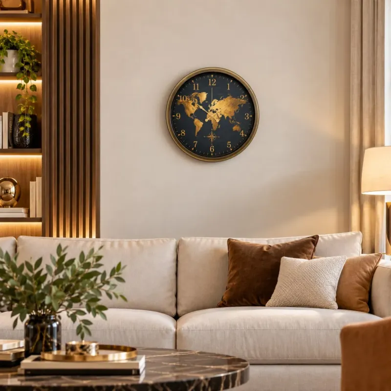 Eskitme Metal Duvar Saati 40 cm · Model 40123E