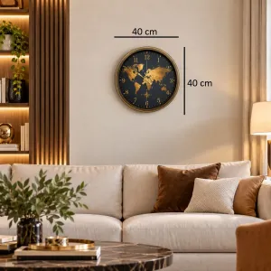 Eskitme Metal Duvar Saati 40 cm · Model 40123E
