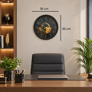 Siyah Plastik Duvar Saati 36 cm · Model PP-36122B