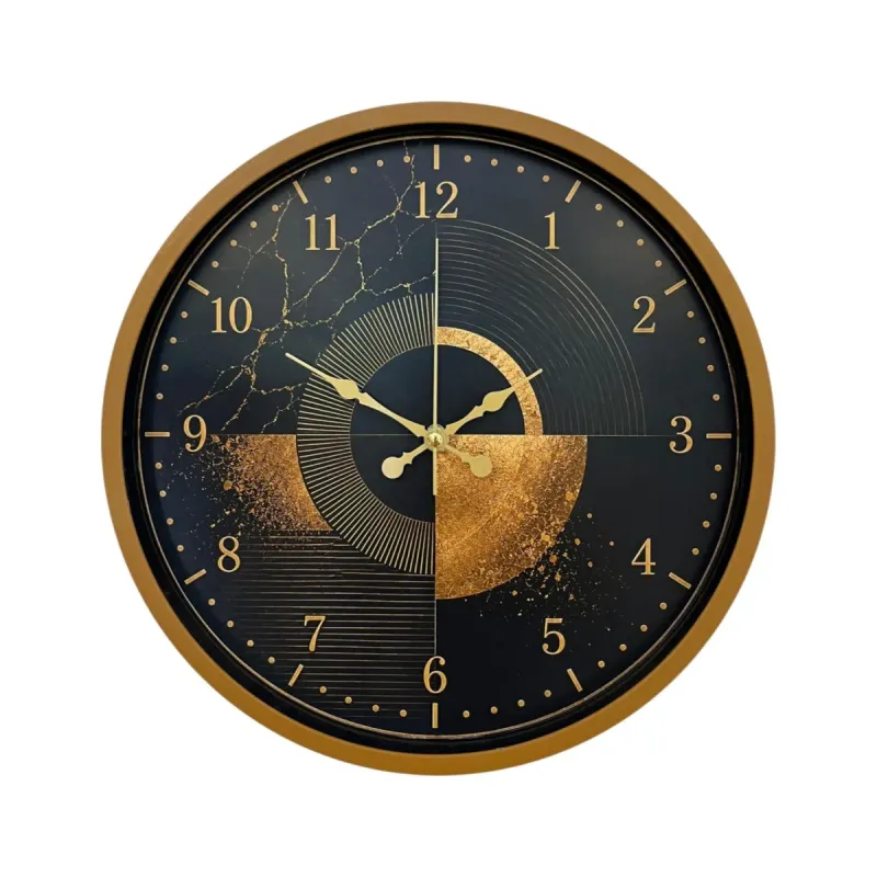 Kahverengi Plastik Duvar Saati 36 cm · Model PP-36122I