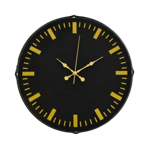 Bombeli Camlı Gold Plastik Duvar Saati 35 cm · Model BM-3588