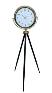 Gold Metal Ayaklı Tripod Saat 150 x 45 cm · Model AS-4043G