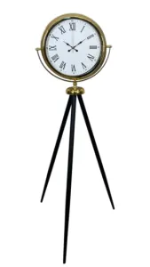 Roma Rakamlı Gold Metal Ayaklı Tripod Saat 150 x 45 cm · Model AS-4054G
