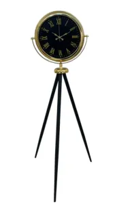 Gold Metal Ayaklı Tripod Saat 150 x 45 cm · Model AS-4073G