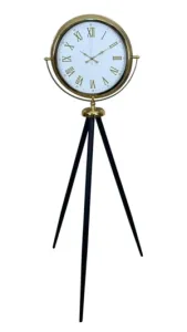 Gold Metal Ayaklı Tripod Saat 150 x 45 cm · Model AS-4075G