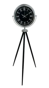 Krom Metal Ayaklı Tripod Saat 150 x 45 cm · Model AS-4051K