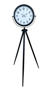 Siyah Metal Ayaklı Tripod Saat 150 x 45 cm · Model AS-4001B