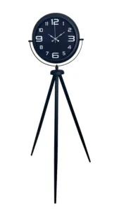 Siyah Metal Ayaklı Tripod Saat 150 x 45 cm · Model AS-4009B
