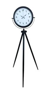 Siyah Metal Ayaklı Tripod Saat 150 x 45 cm · Model AS-4099B