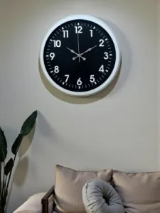 Beyaz Metal Duvar Saati 40 cm · Model 4031W