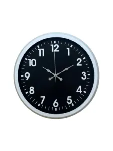 Beyaz Metal Duvar Saati 40 cm · Model 4031W