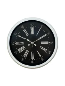 Beyaz Metal Duvar Saati 40 cm · Model 4059W